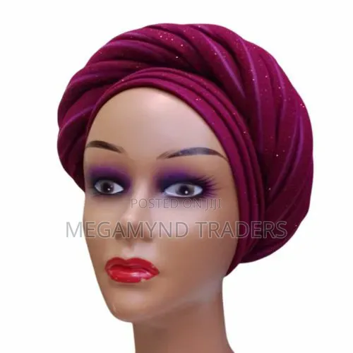 Wedding Turban Cap For Women /African Auto Gele Headtie