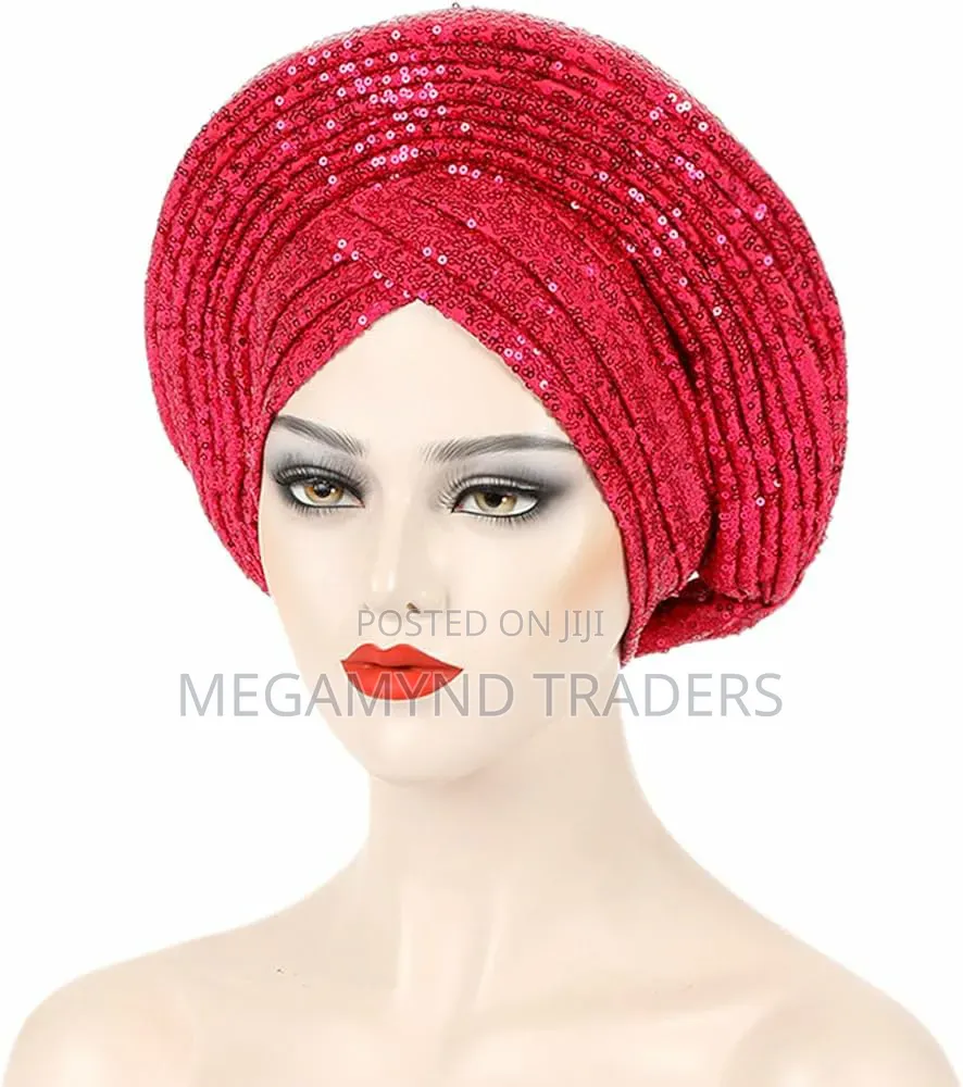 Wedding Turban Cap For Women /African Auto Gele Headtie