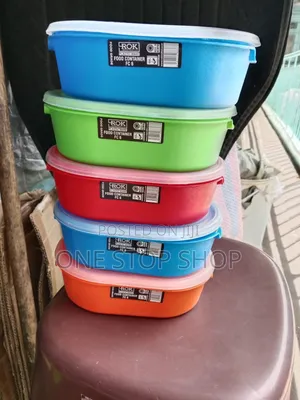 5pc Rok Food Containers With Tight Lids