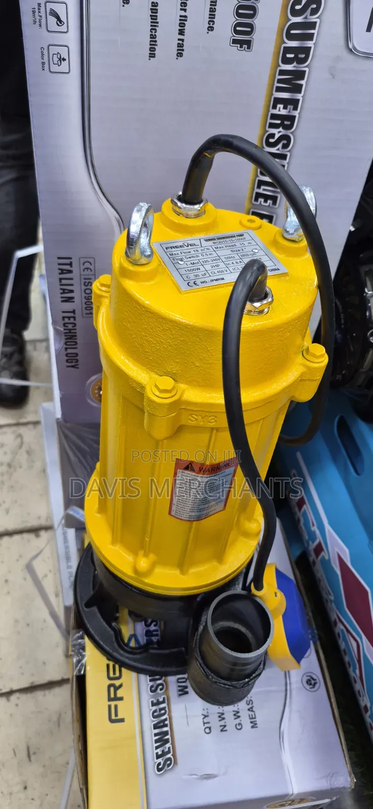 Submersible Pump With 2hp 15m Head 19m3/H
