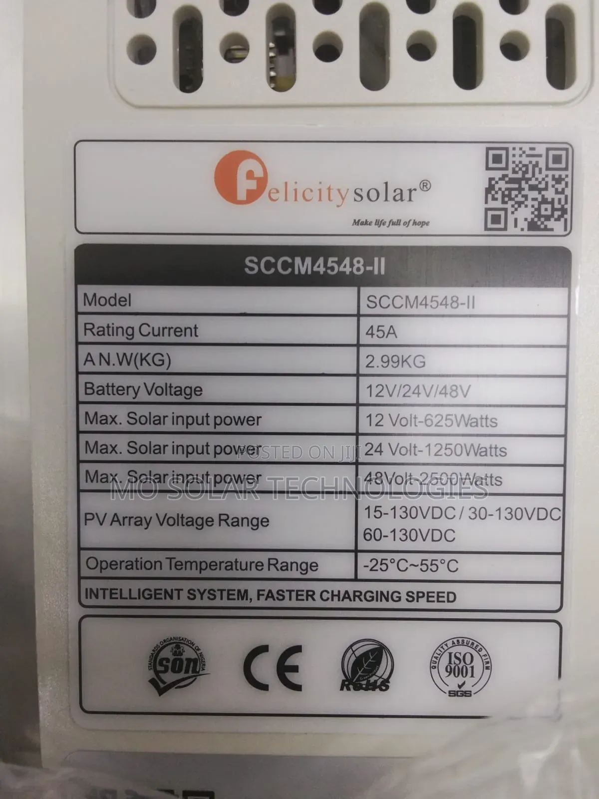 45amps Solar Felicity MPPT Charge Controller