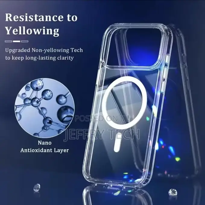 Military Grade Acrylic Case for iPhone 17 Pro Back Cover Magsafe Shocs