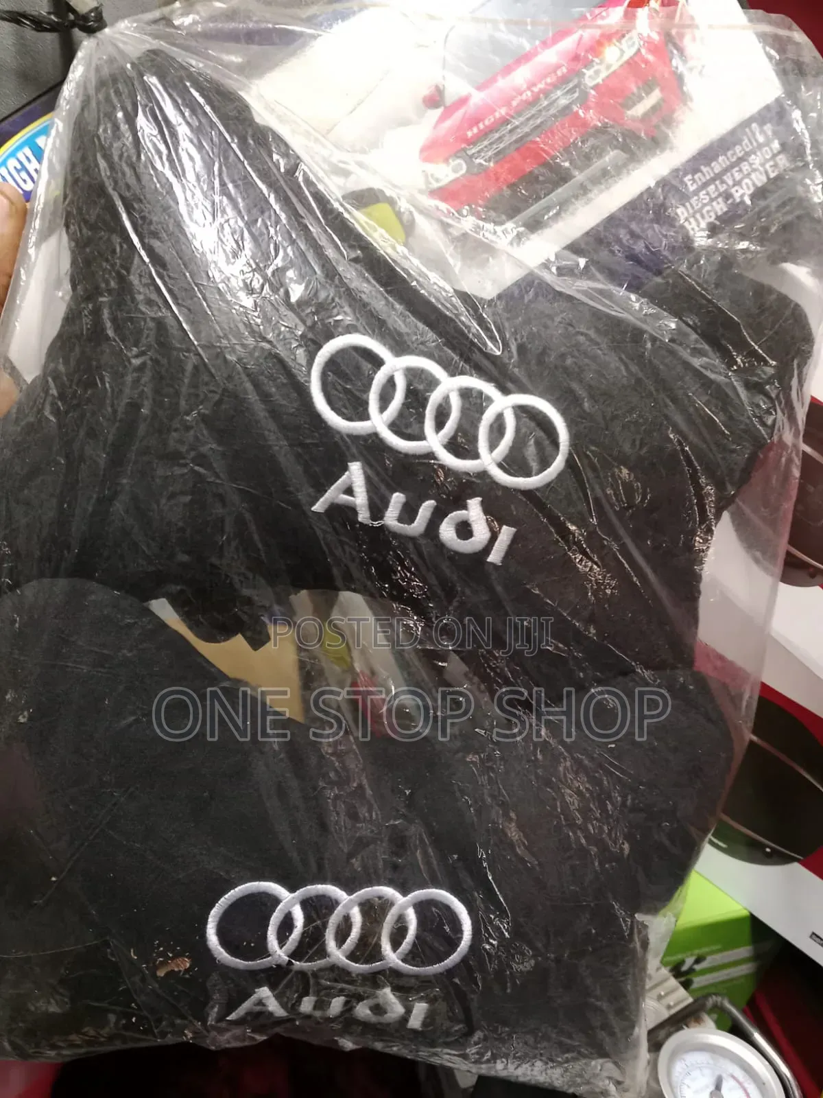 2x Audi Microfiber Travel Car Seat Pillows