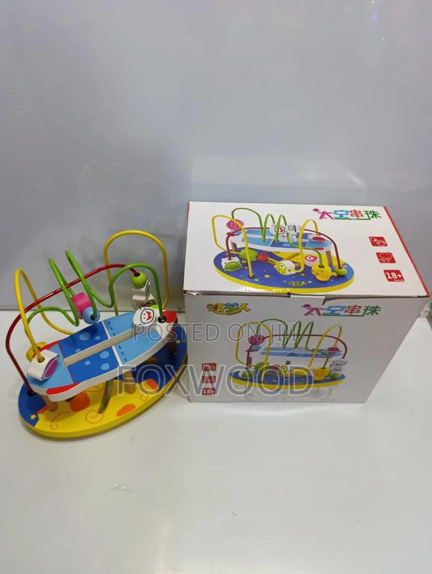 Wooden Bead Maze Roller Coaster Toy - thumbnail 3