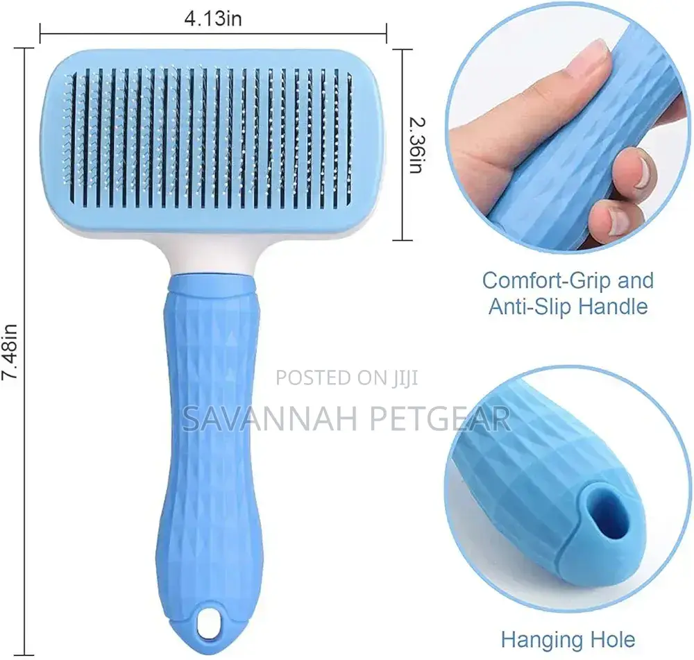 Self Cleaning Pet Slicker Brushes With Smooth Handle