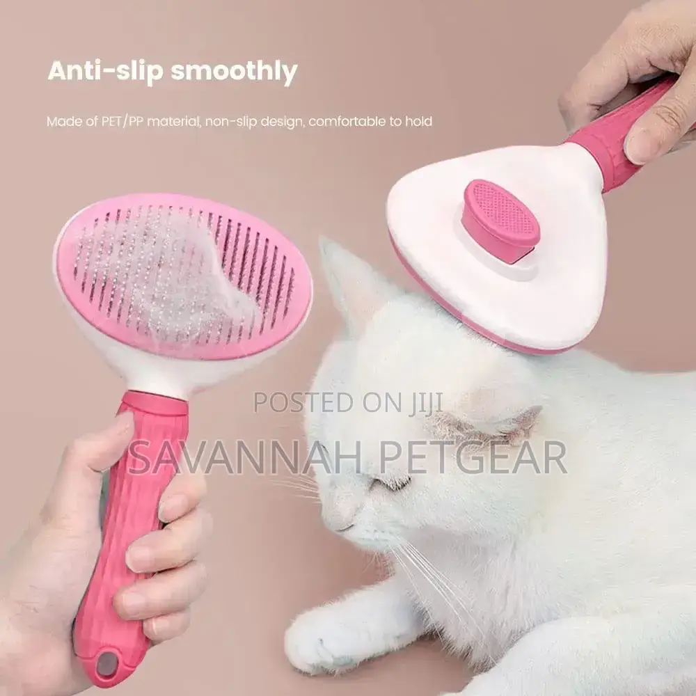 Professional Hair Shedding Brush for Dogs Pet Care Comb (Pink)