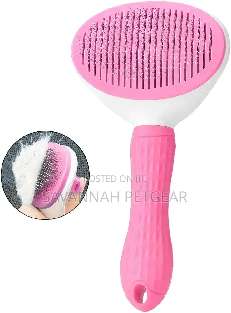 Professional Hair Shedding Brush for Dogs Pet Care Comb (Pink)