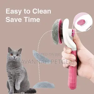 Professional Hair Shedding Brush for Dogs Pet Care Comb (Pink)