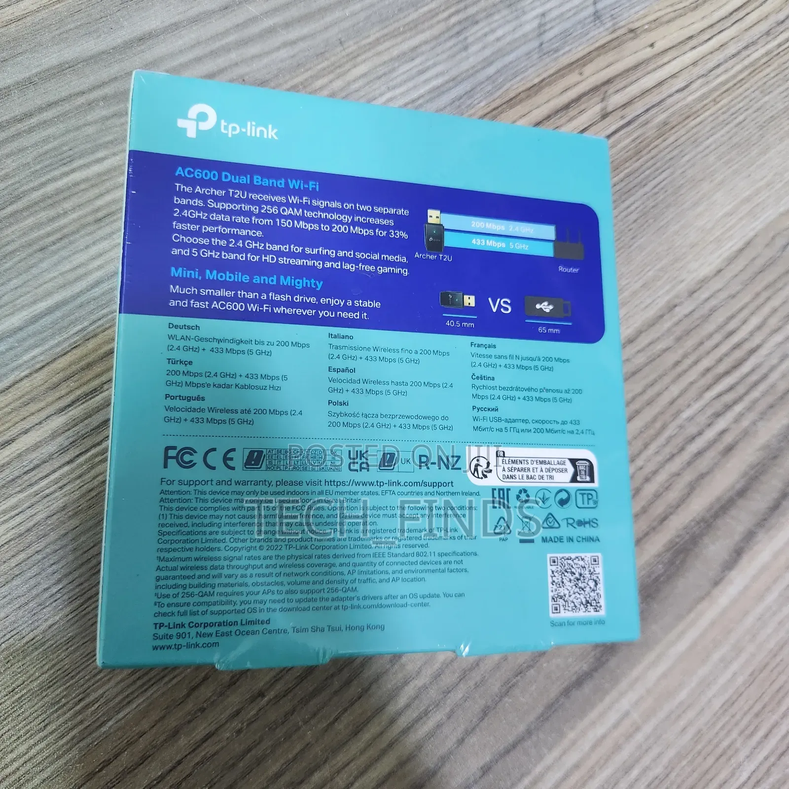 Tp-Link Ac600 Wireless Dual Band Usb Adapter - Tl-Archer T2u