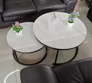 Classic Pure Marble Top Nesting Coffee Table