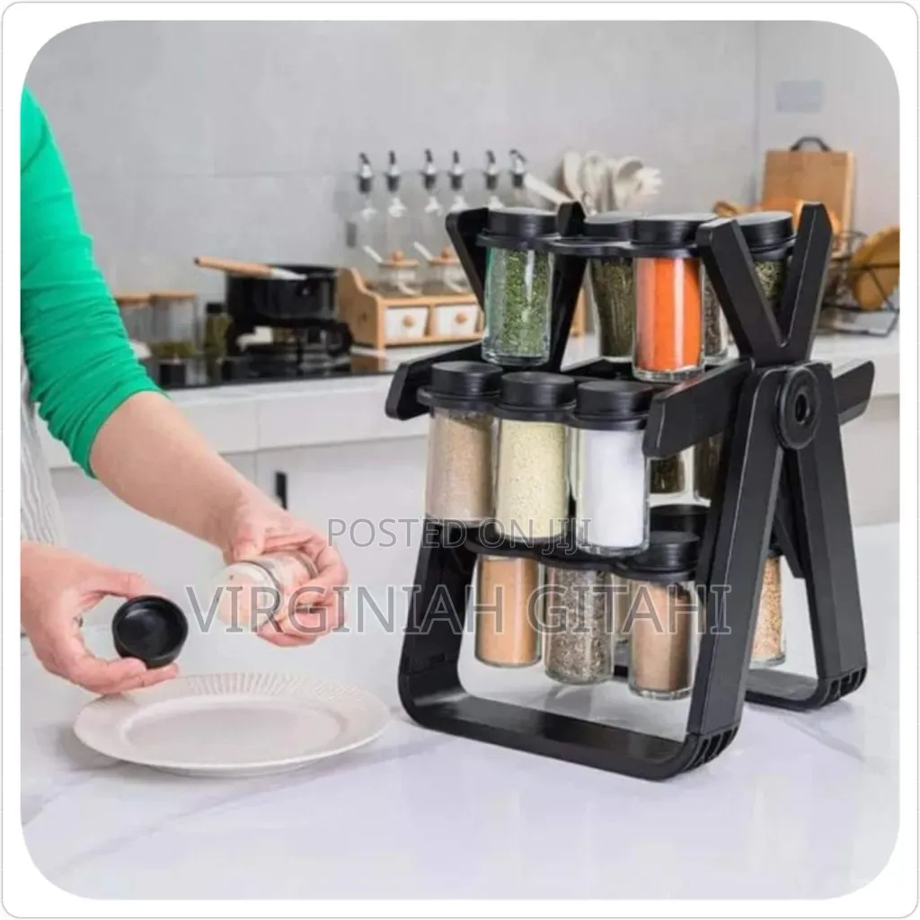 Windmill 18 Jar Rotating Spice Rack (18pc) *