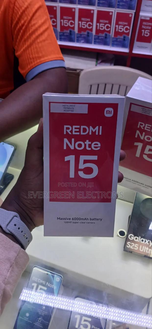 New Xiaomi Redmi Note 15 256 GB Black