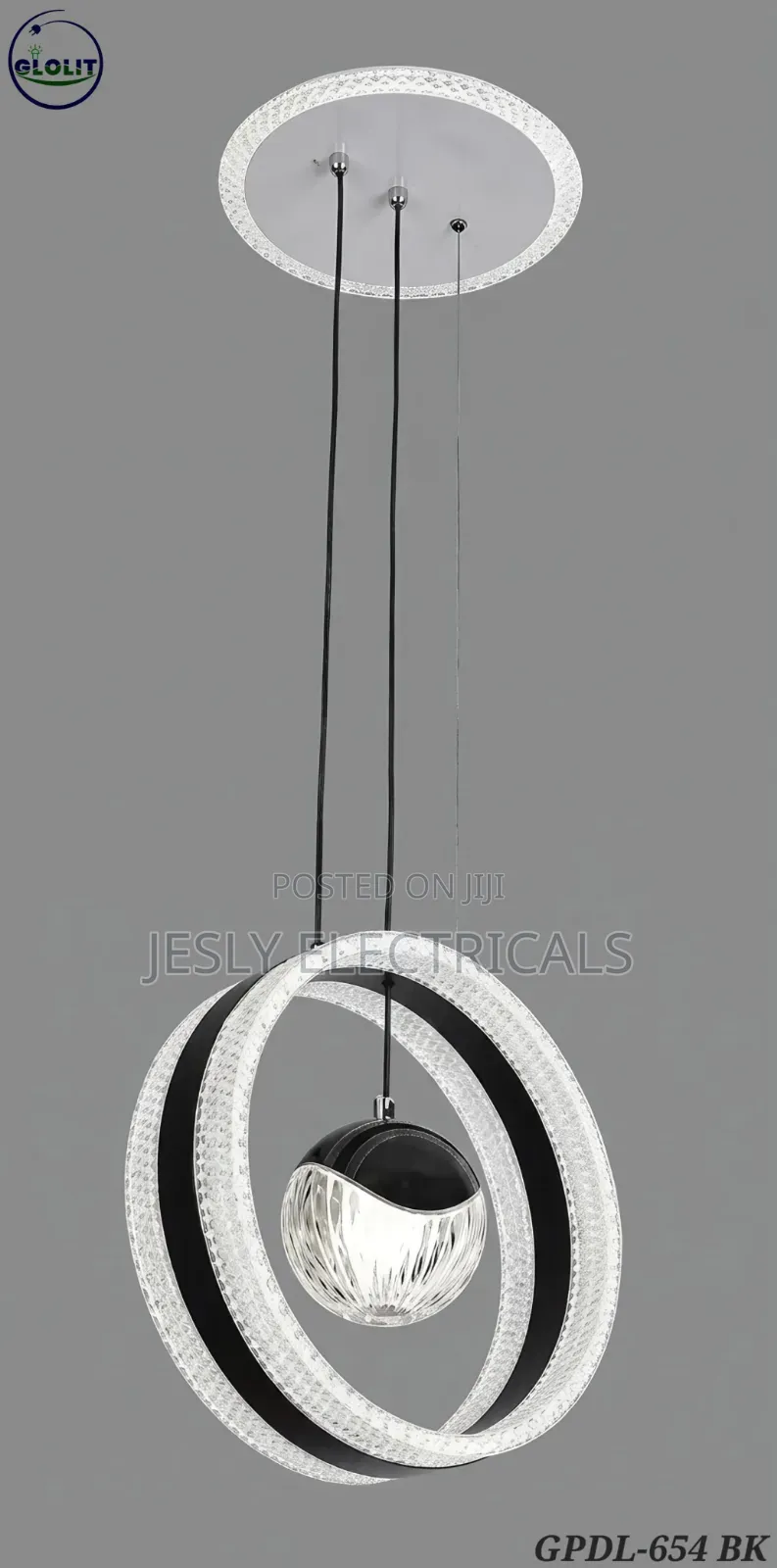 Glolit GPDL-654 Bk Led Pendant Chandelier