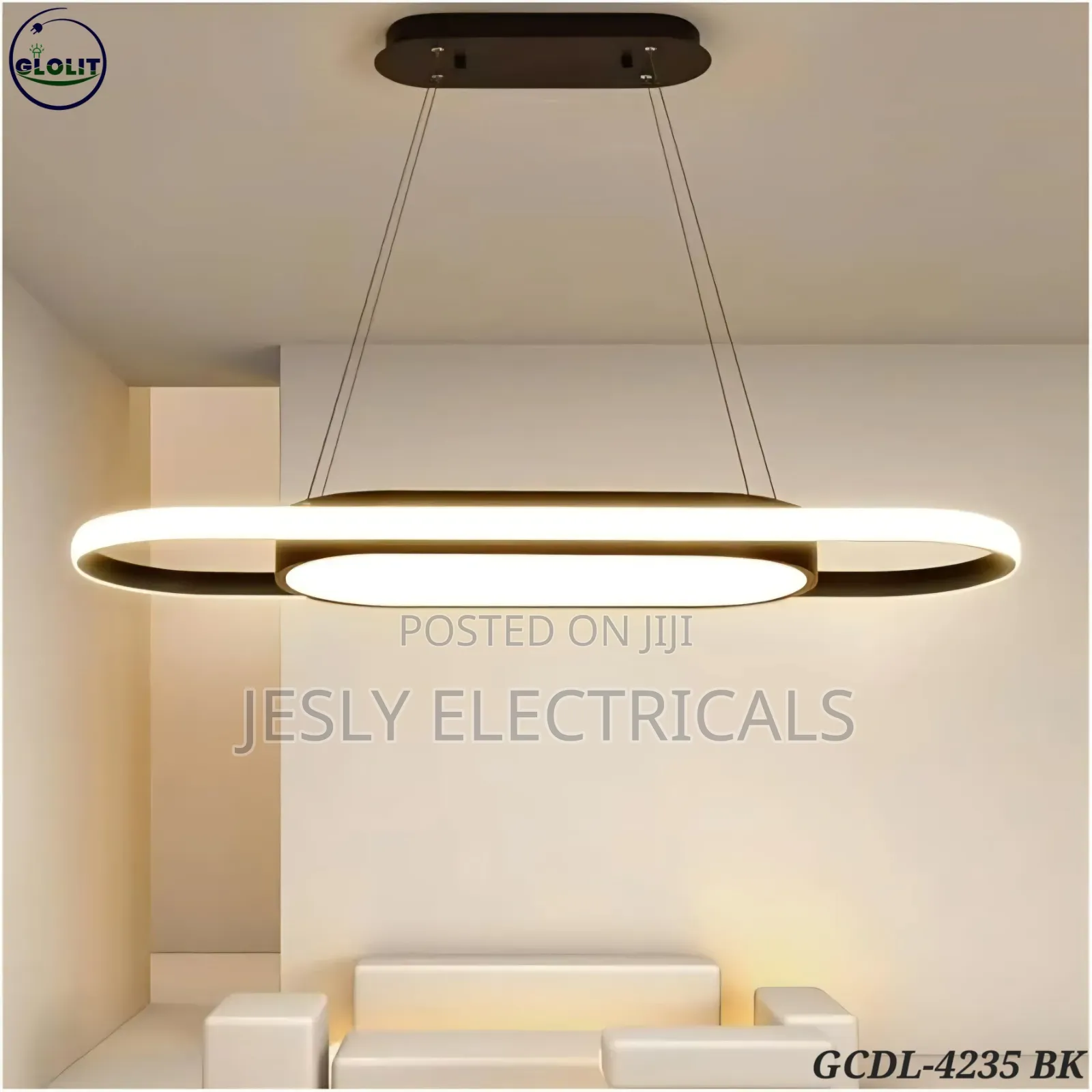 Glolit GCDL-4235 Bk Led Pendant Chandelier