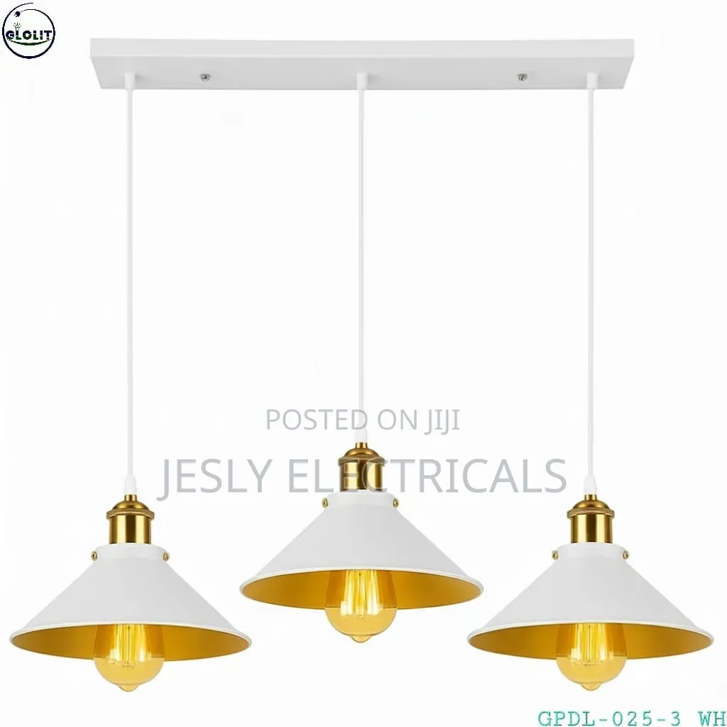 3-in-1 Industrial Vintage Pendant Light