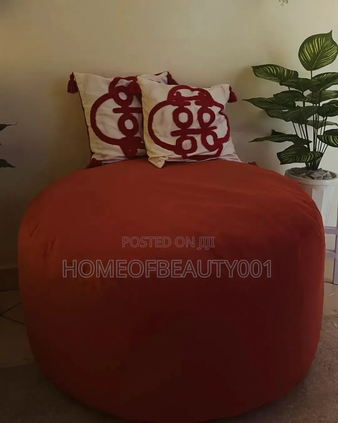 Orange Beanbags