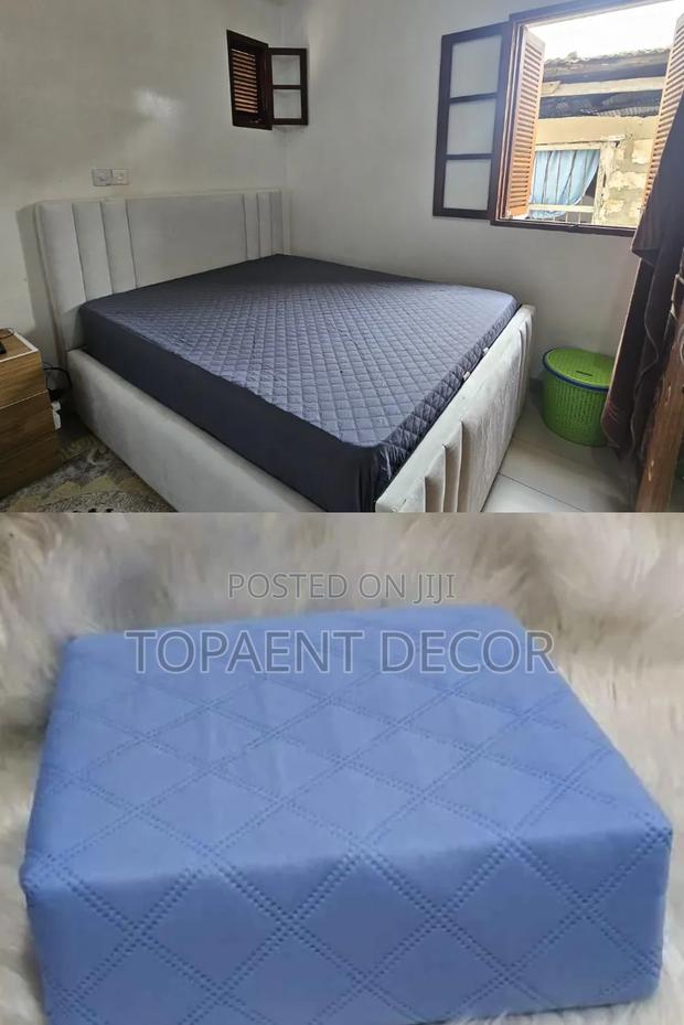 Waterproof Grey and Sky Blue Kids Mattress Protectors