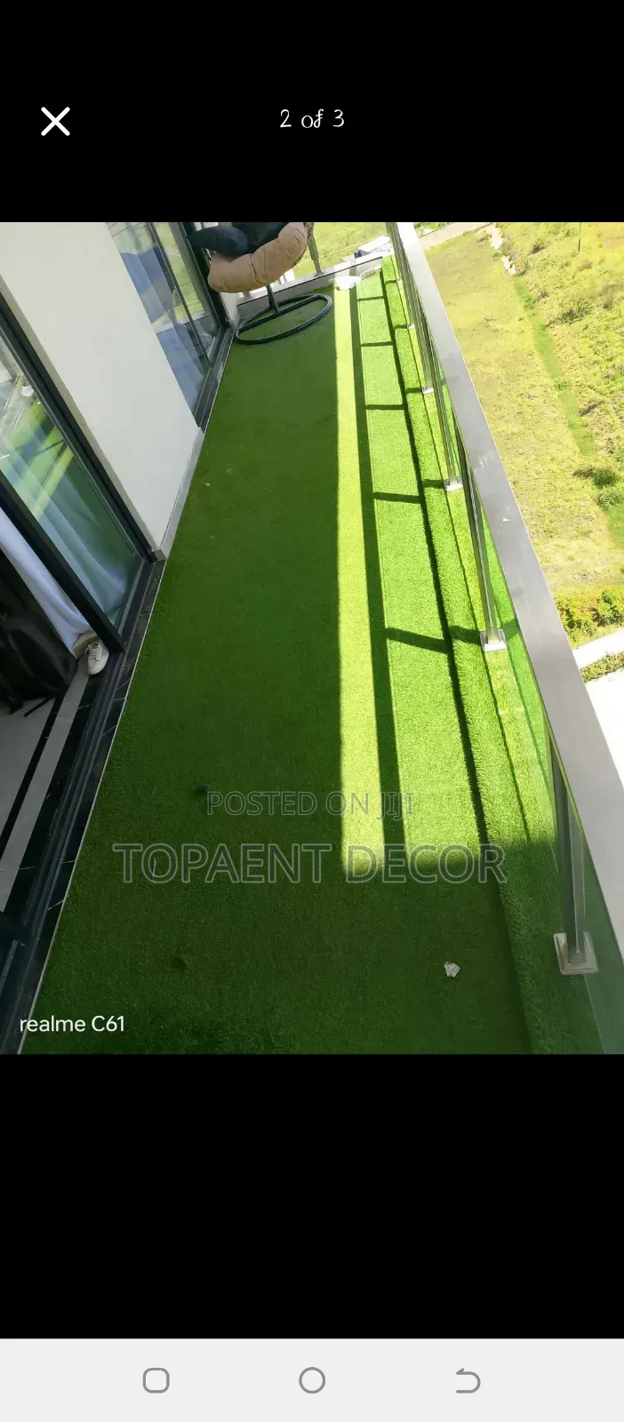 Green Comfort Refined Balcony Artificial Grass Carpet