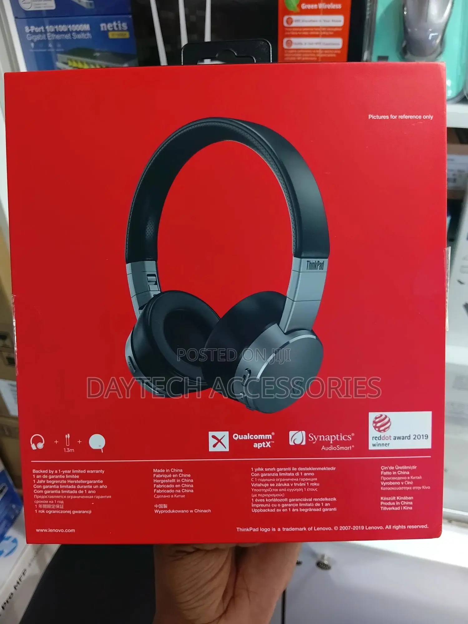 The Lenovo Thinkpad X1 Active Noise Cancellation Headphones.