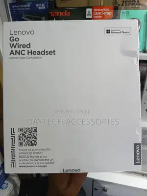 Lenovo Go Wired Anc Headset (Thunder Black)