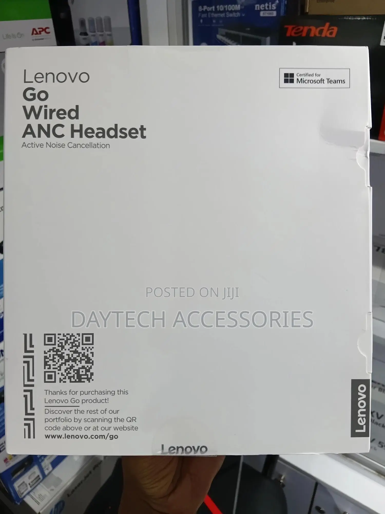 Lenovo Go Wired Anc Headset (Thunder Black)