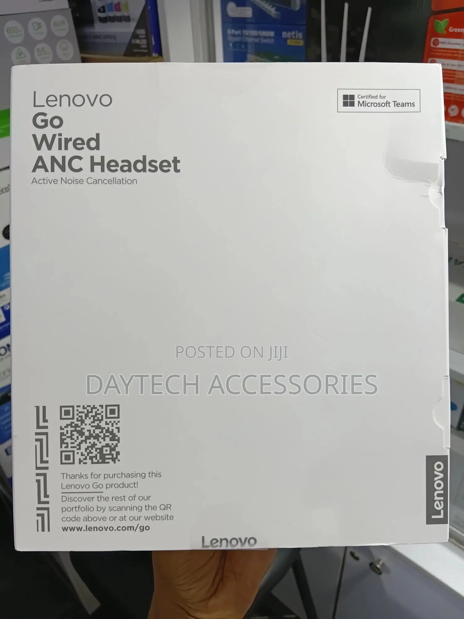 Lenovo Go Wired Anc Headset (Thunder Black)