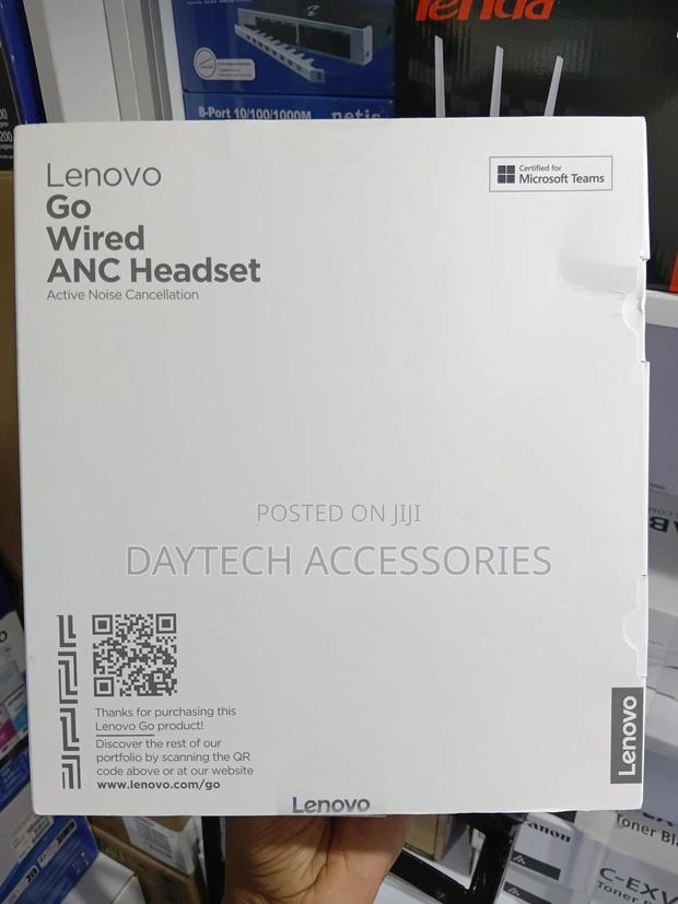 Lenovo Go Wired Active Noise Cancelling Usb C Headset - thumbnail 2
