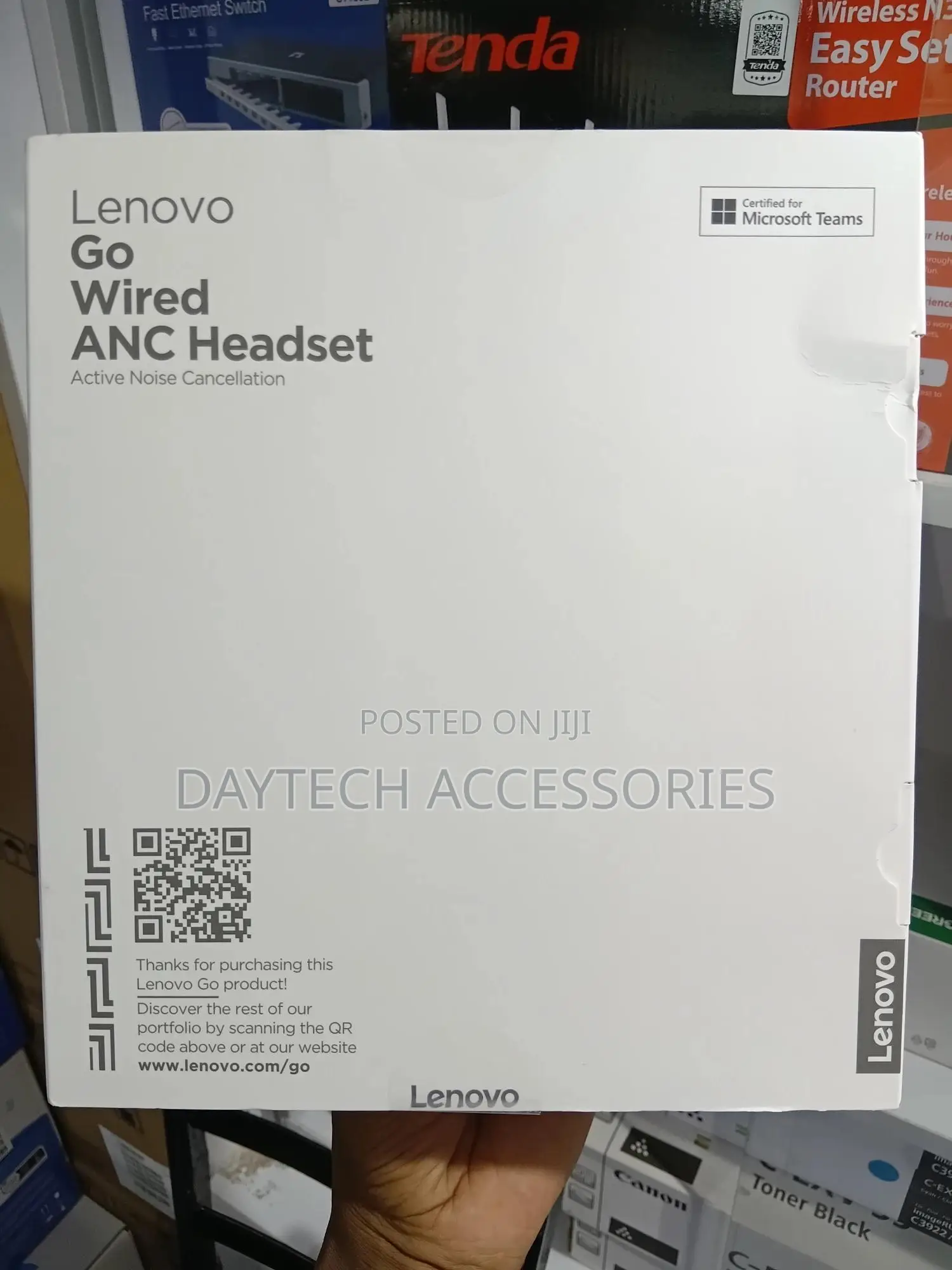 Lenovo Go Wired Active Noise Cancelling Usb C Headset