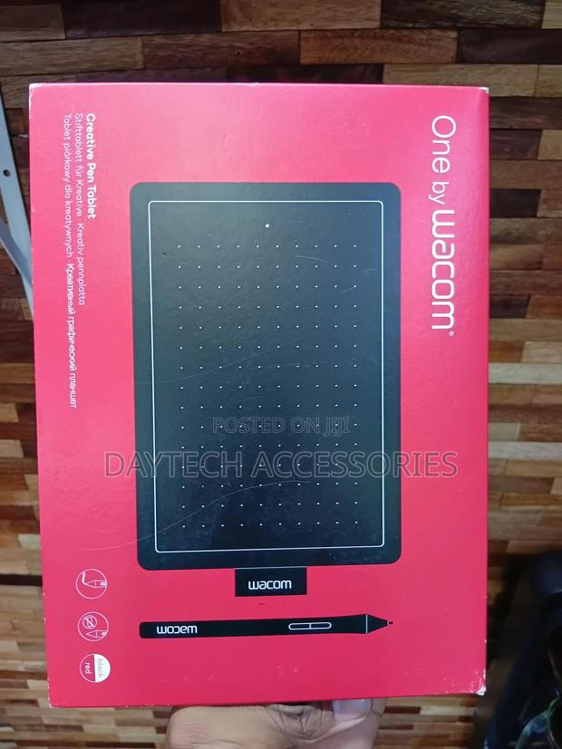 One by Wacom Digital Graphic Drawing Tablet Pad, Small - Black/Red
