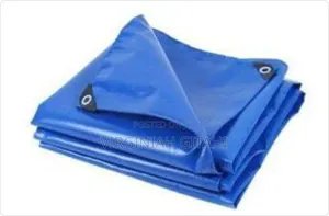 Cream Blue Tarpaulin Canvas