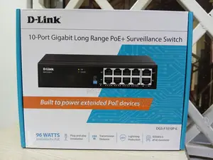 D-Link DGS-F1010p- 10-Port Gigabit Long Range Poe+ Surveillance Switch