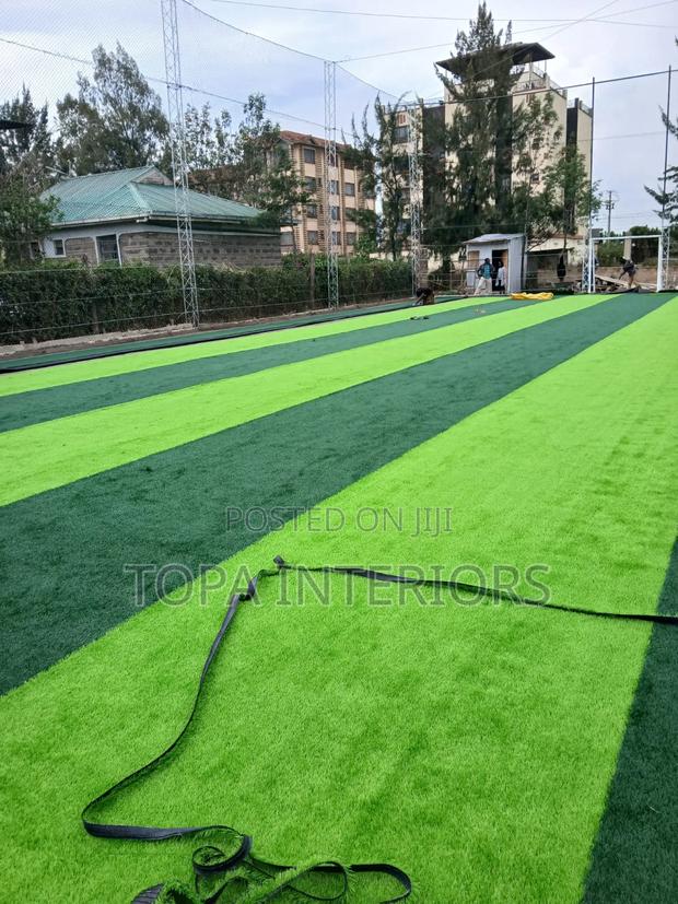 Outdoor Playground Artificial Turf Grass Carpets With Drainage Pores