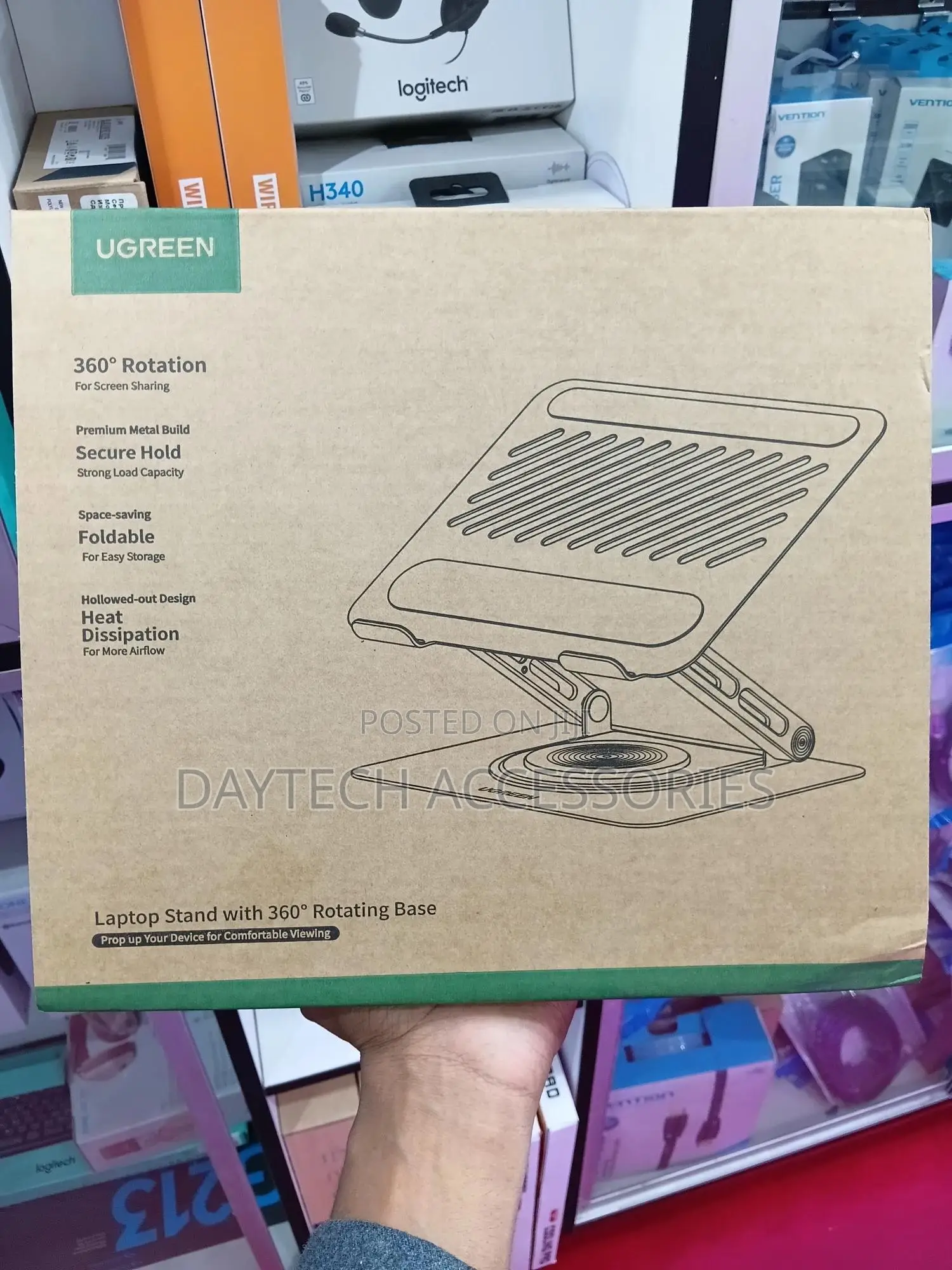 Ugreen 90849 360° Adjustable Desktop Laptop Stand.