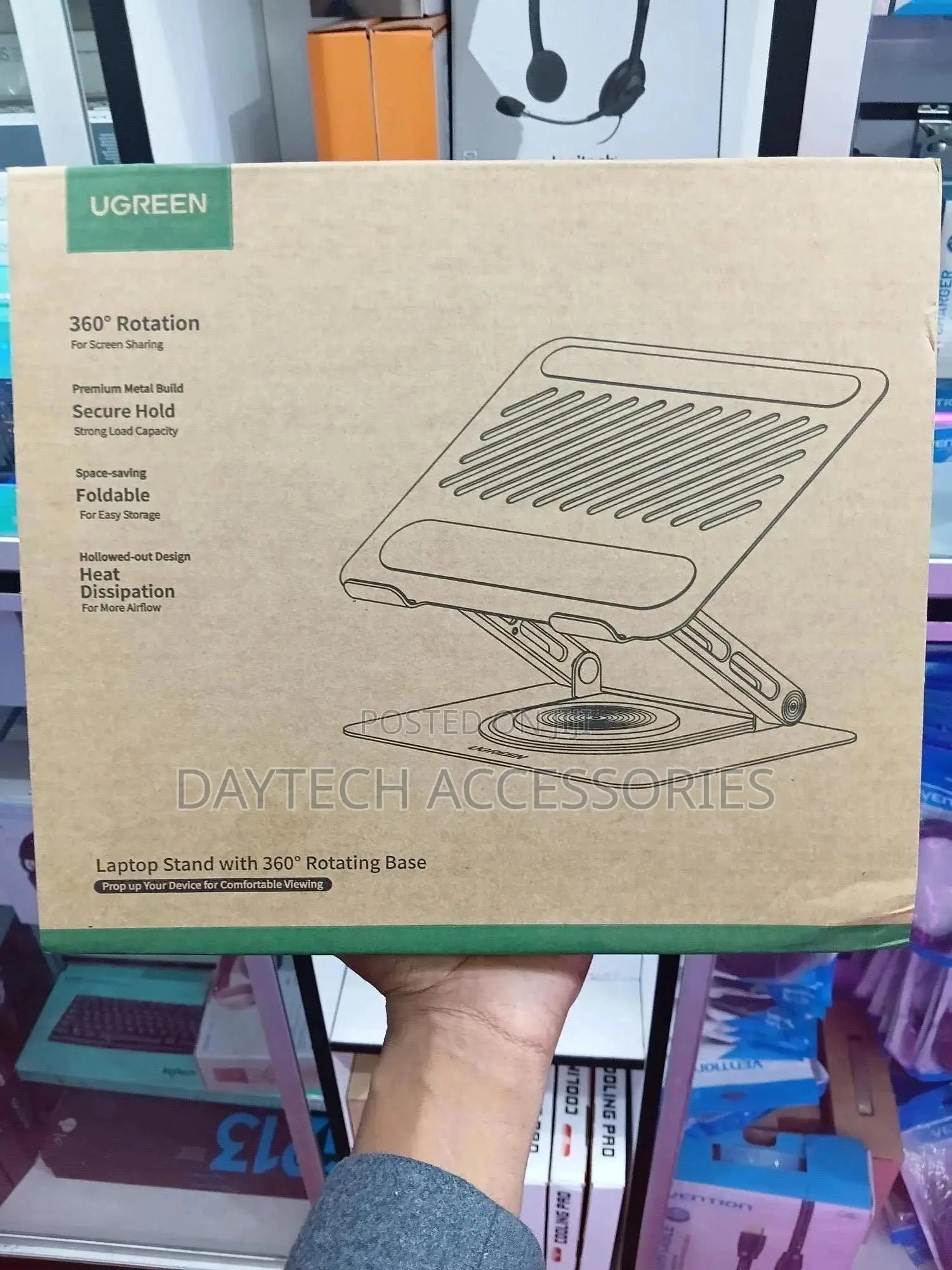 Ugreen 90849 360° Adjustable Desktop Laptop Stand.