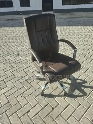 High-Back Executive Brown Office Chair