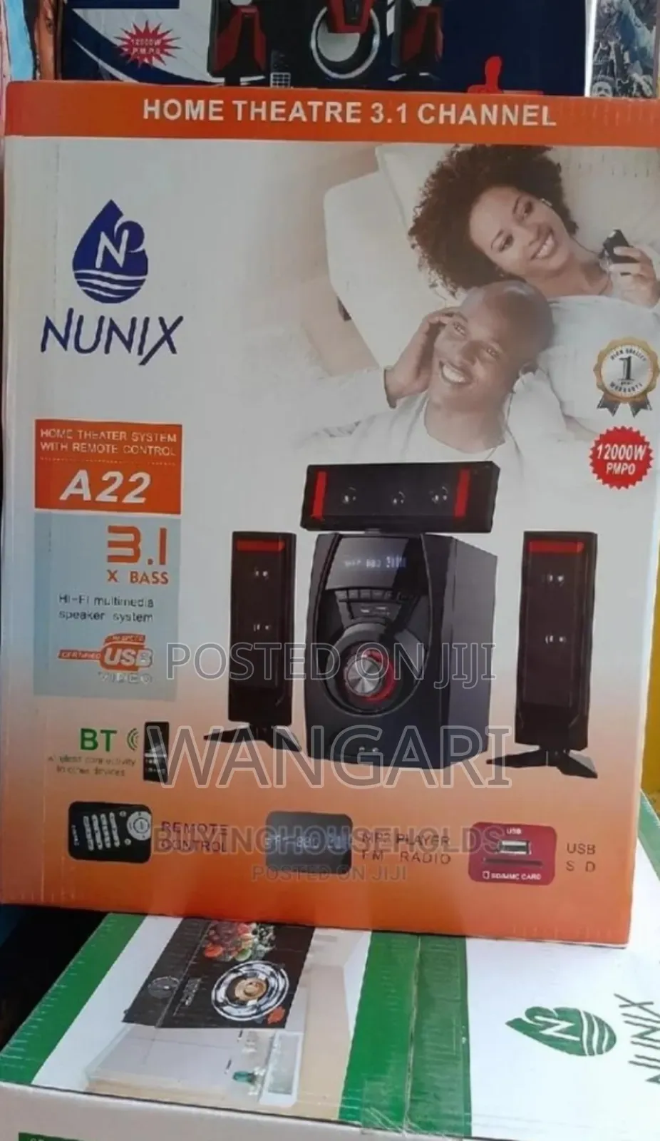 Colour Black New Nunix A22 Subwoofer