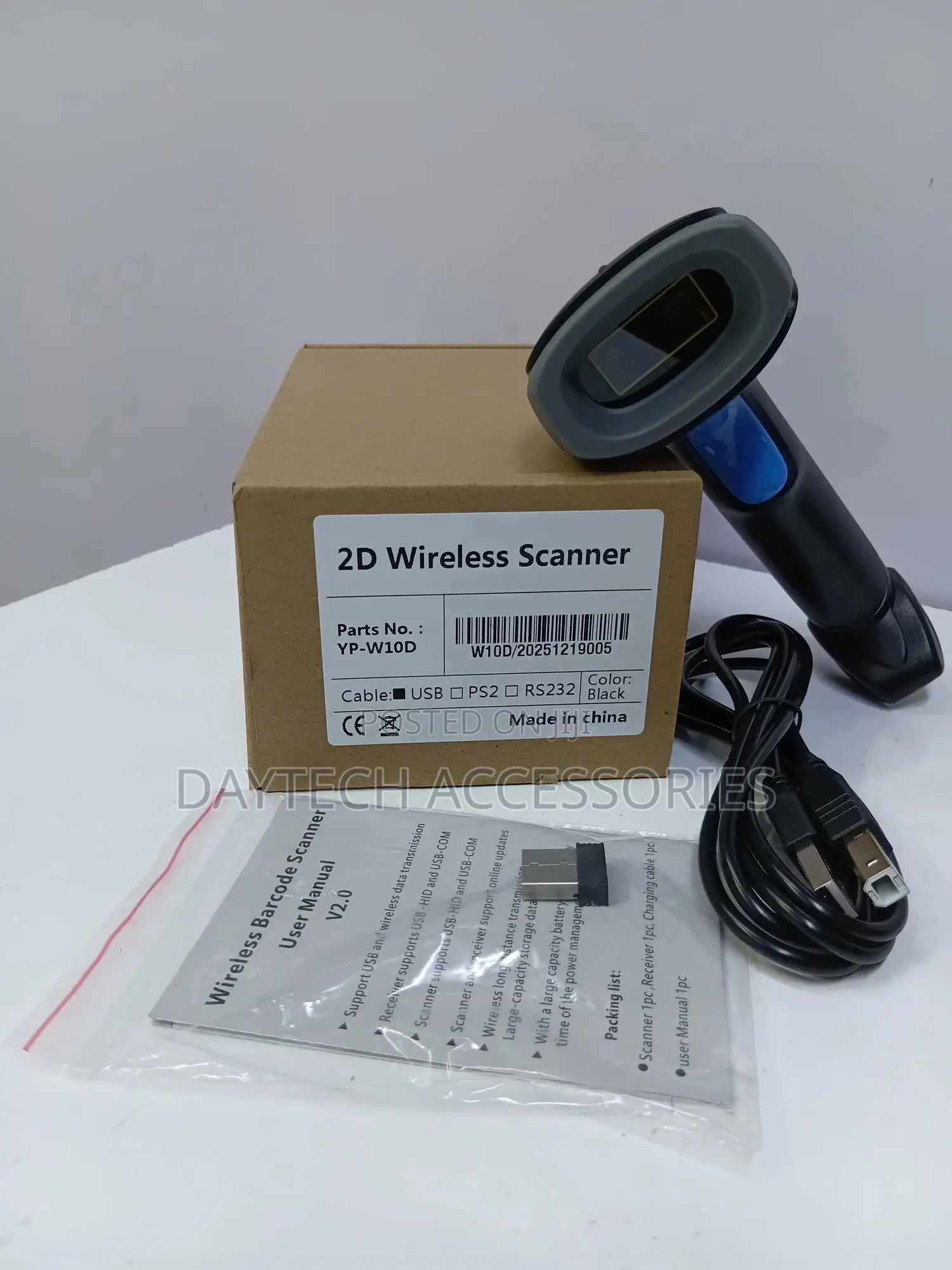 Yp-w10d 2d Wireless Barcode Qr Scanner.