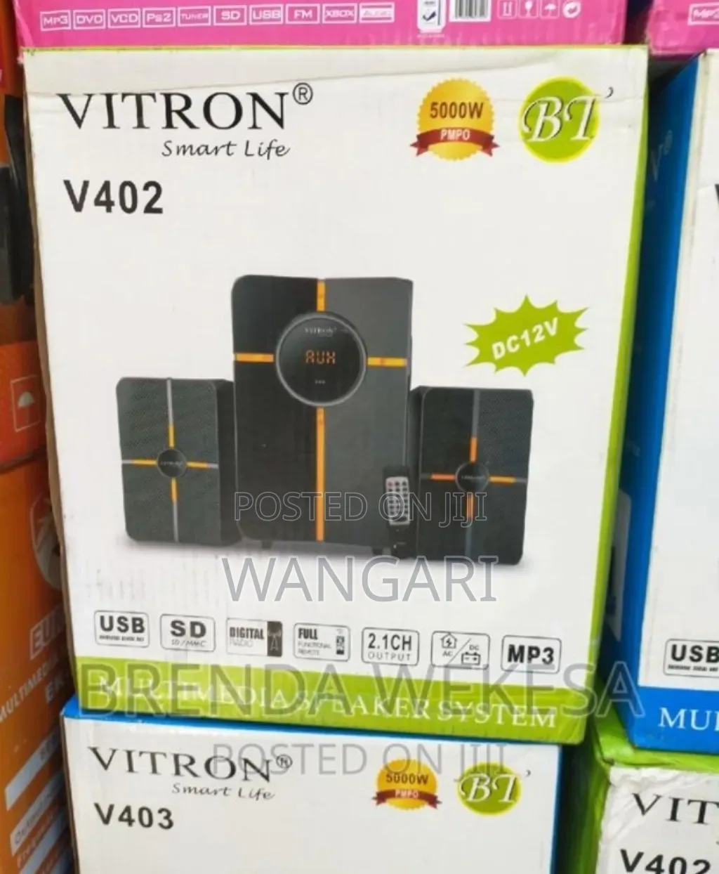 With Bass Control Vitron 2.1ch Woofer