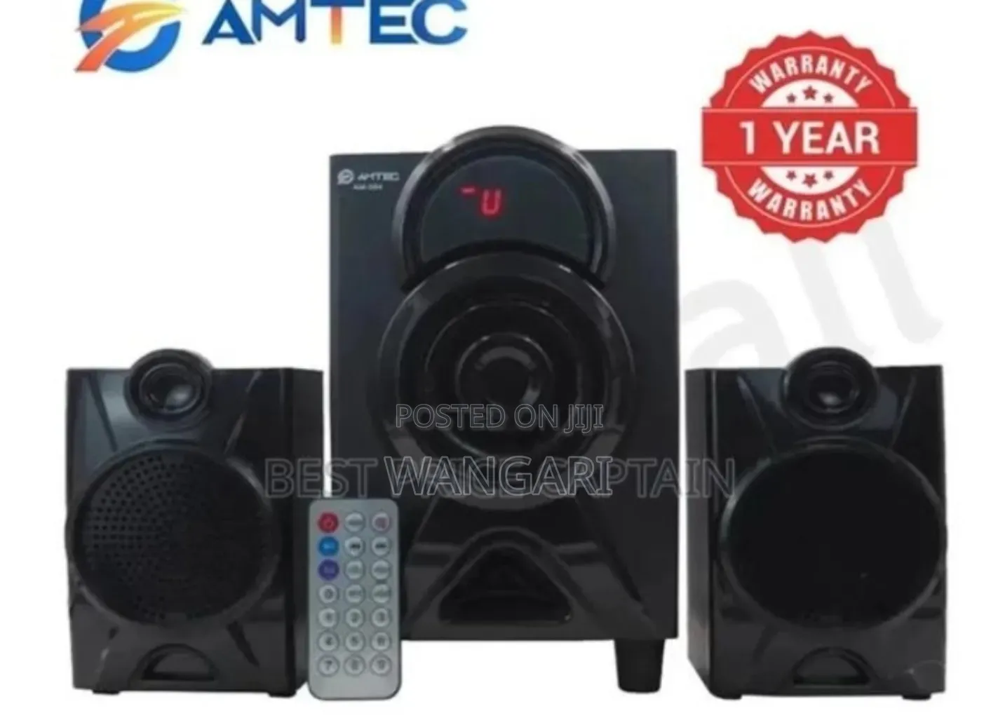 Colour Black Amtec 2.1ch Woofer