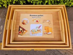 Multifunctional Big Sized 3in1 Bamboo Serving Trays