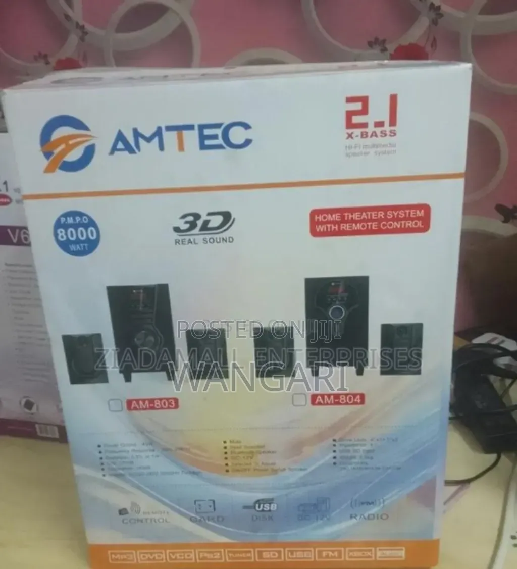 With 2 Speakers Amtec 2.1ch Woofer