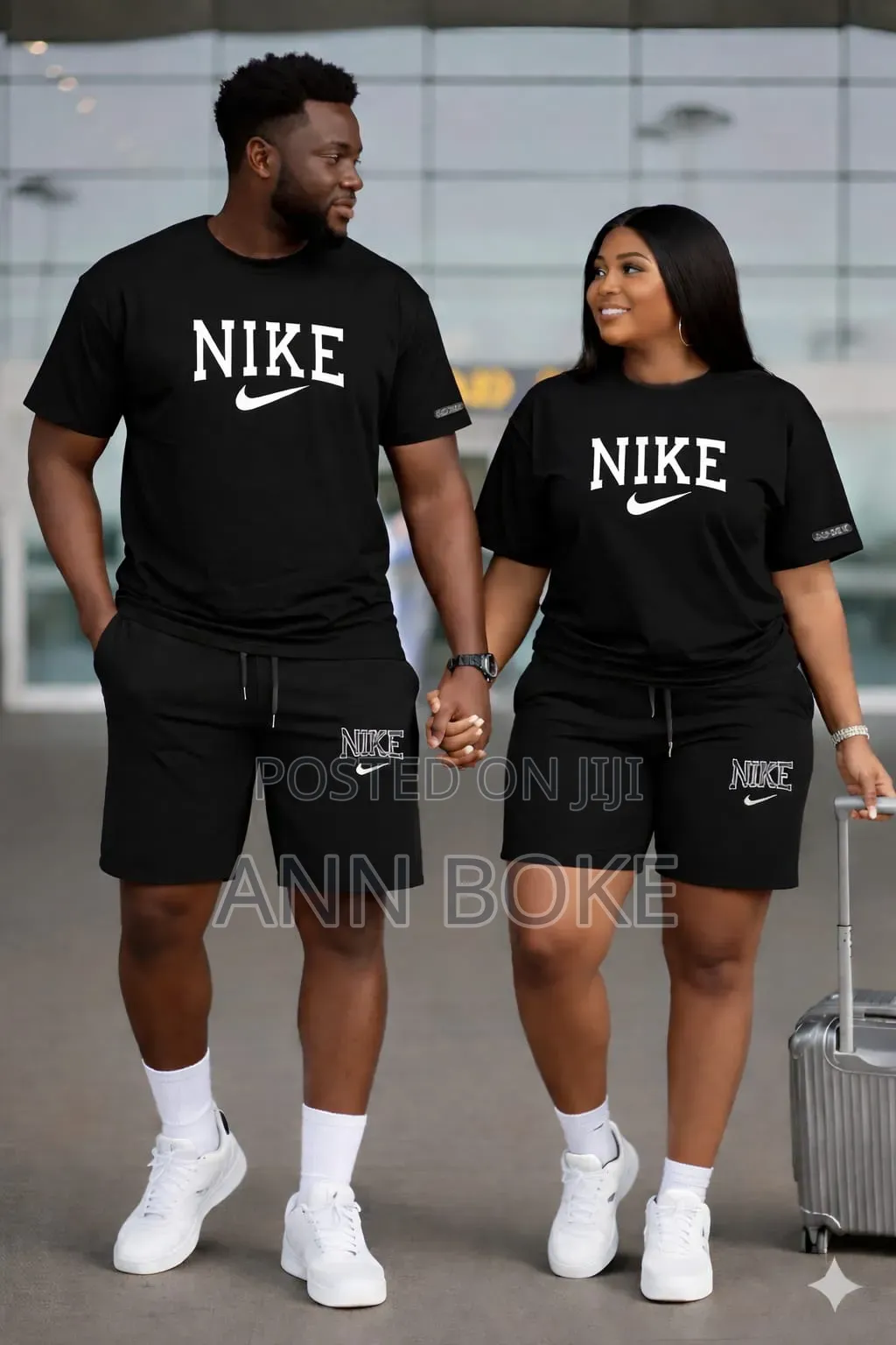 *Nike Unisex 2pc Set (Short + T-Shirt)*
Medium, Large, Xl 2xl