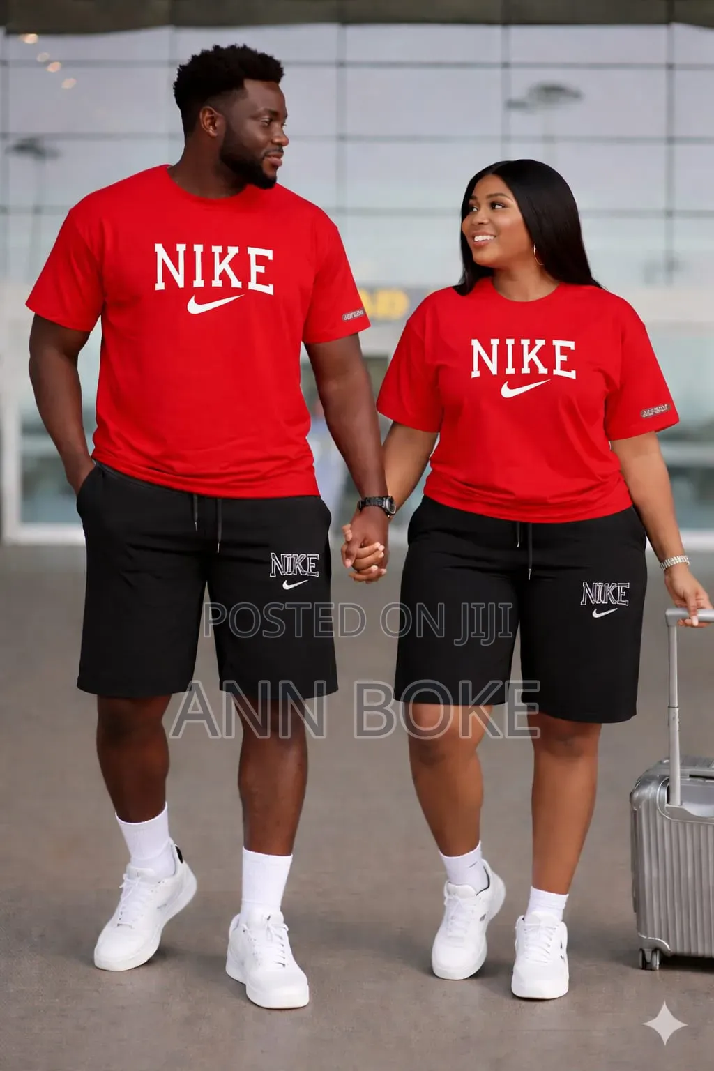 *Nike Unisex 2pc Set (Short + T-Shirt)*
Medium, Large, Xl 2xl