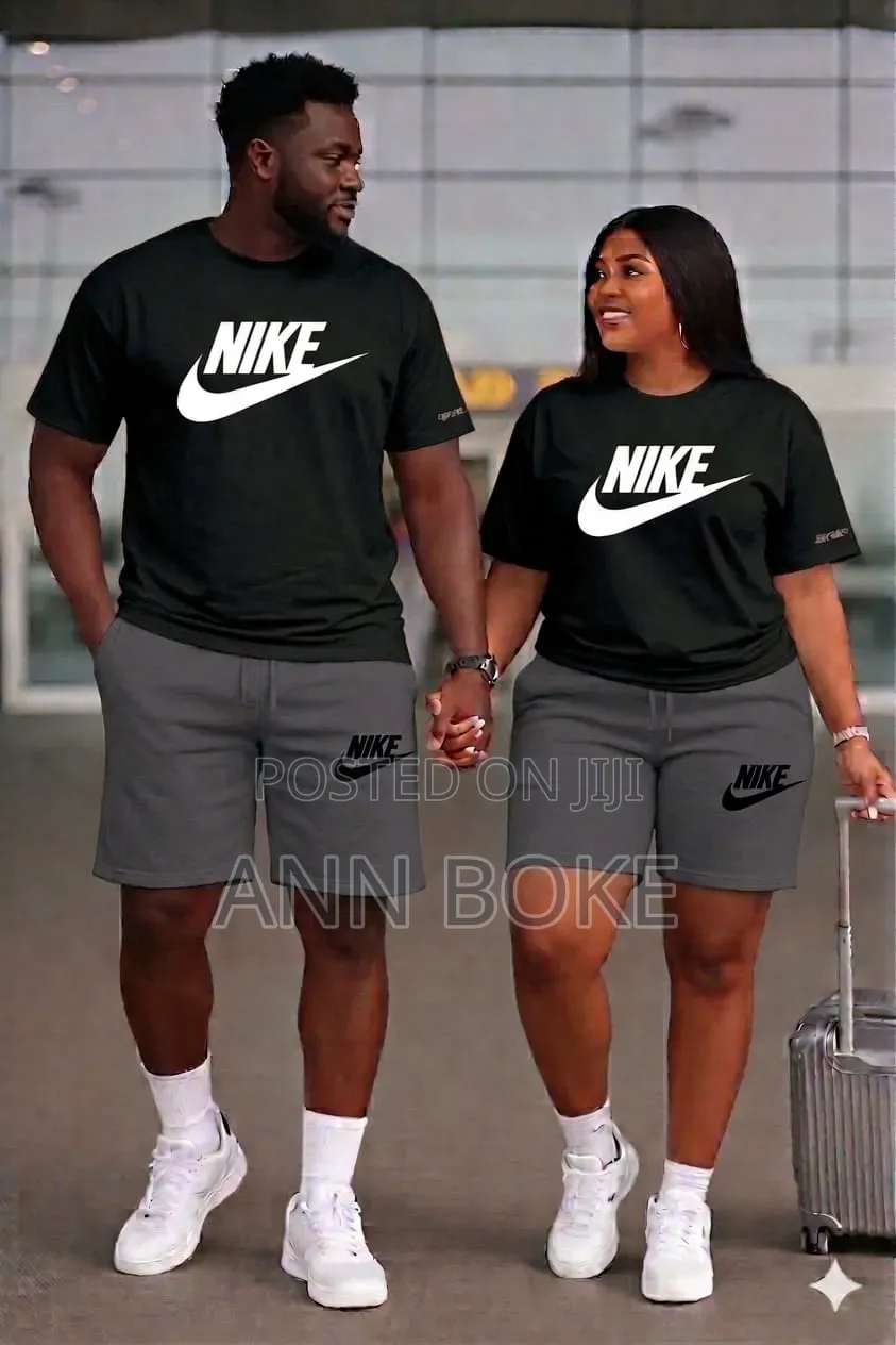 *Nike Unisex 2pc Set (Short + T-Shirt)*
Medium, Large, Xl 2xl