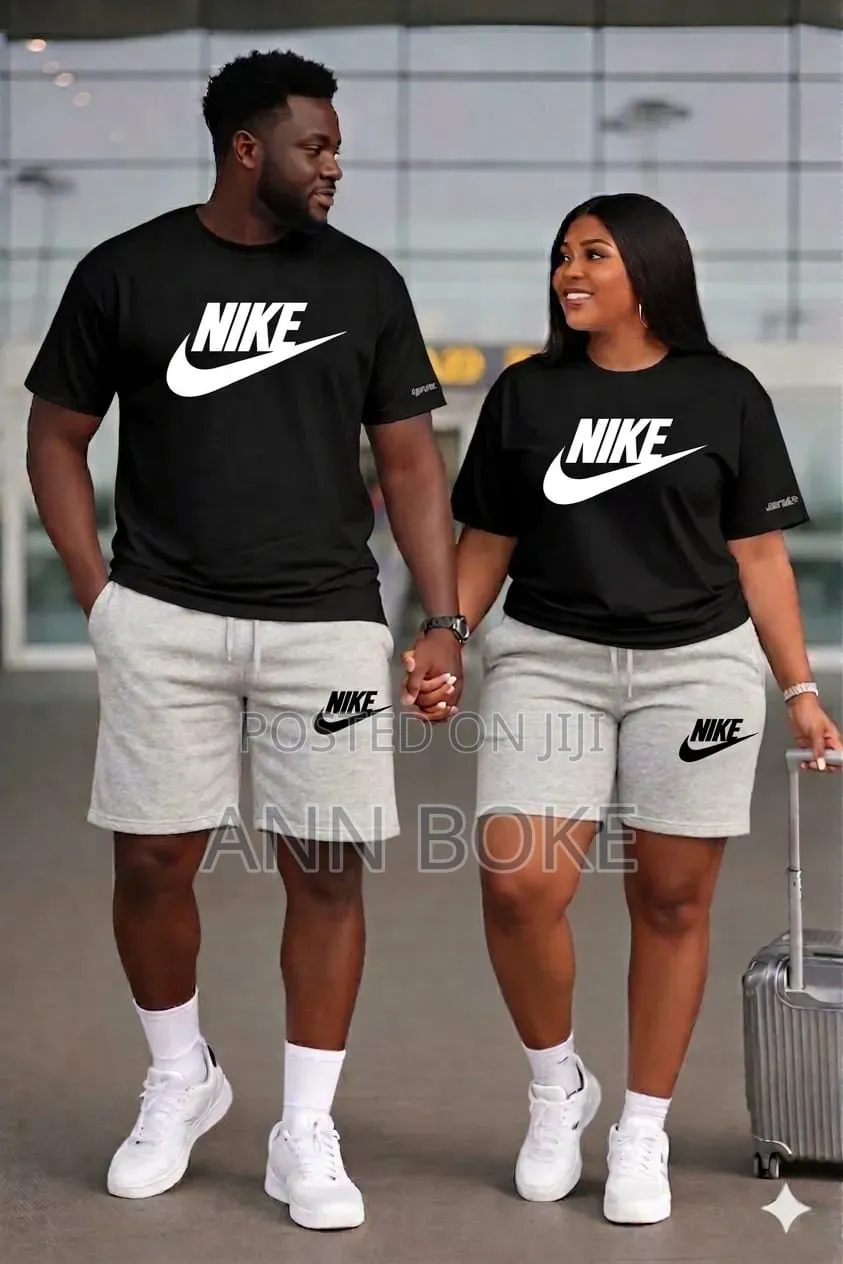 *Nike Unisex 2pc Set (Short + T-Shirt)*
Medium, Large, Xl 2xl