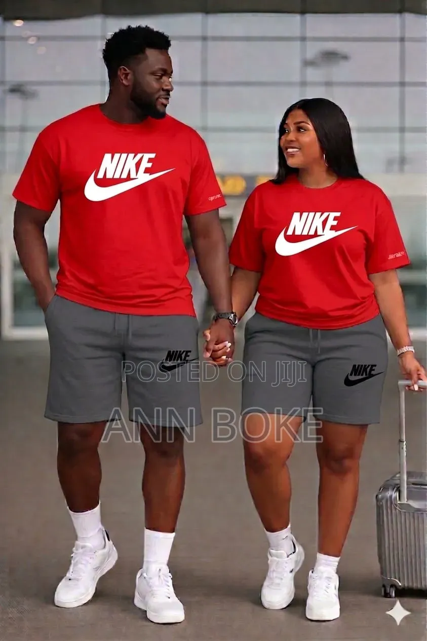 *Nike Unisex 2pc Set (Short + T-Shirt)*
Medium, Large, Xl 2xl