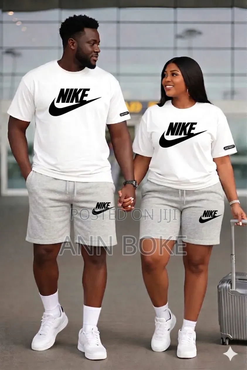*Nike Unisex 2pc Set (Short + T-Shirt)*
Medium, Large, Xl 2xl