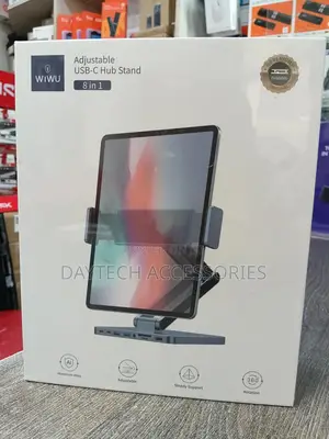 Wiwu Ah801 Adjustable 8-in-1 Usb-c Tablet Hub Stand.
