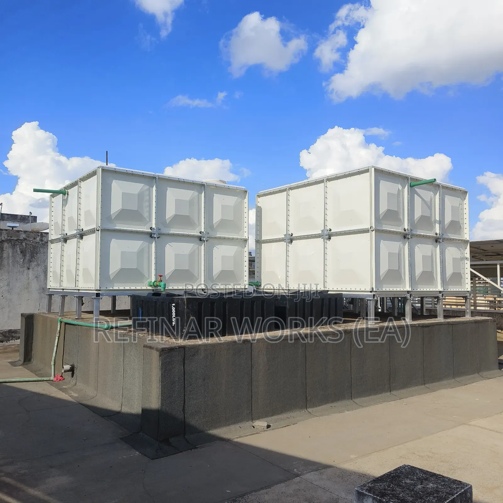 Elevated GRP Water Tank Solutions | Tanks + Steel Tower Systems