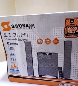 2.1ch. With Bass Control Sayona Sound Bar6